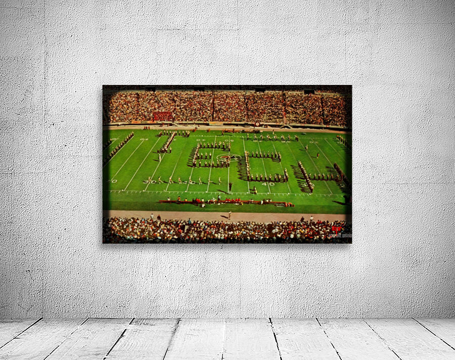 vintage texas tech football marching band art Wall Preview