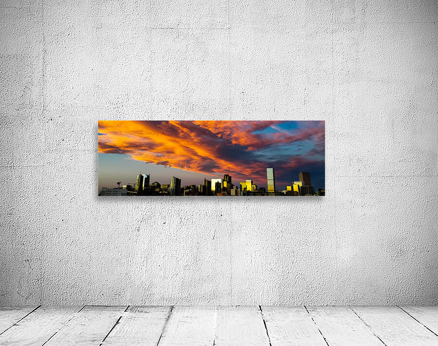 Mile High Glow - Panoramic Wall Preview