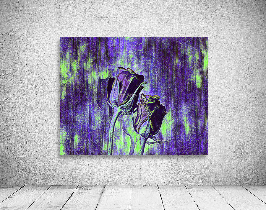 Arte 149 Roses Flowers impressionist-paint-style  Wall Preview