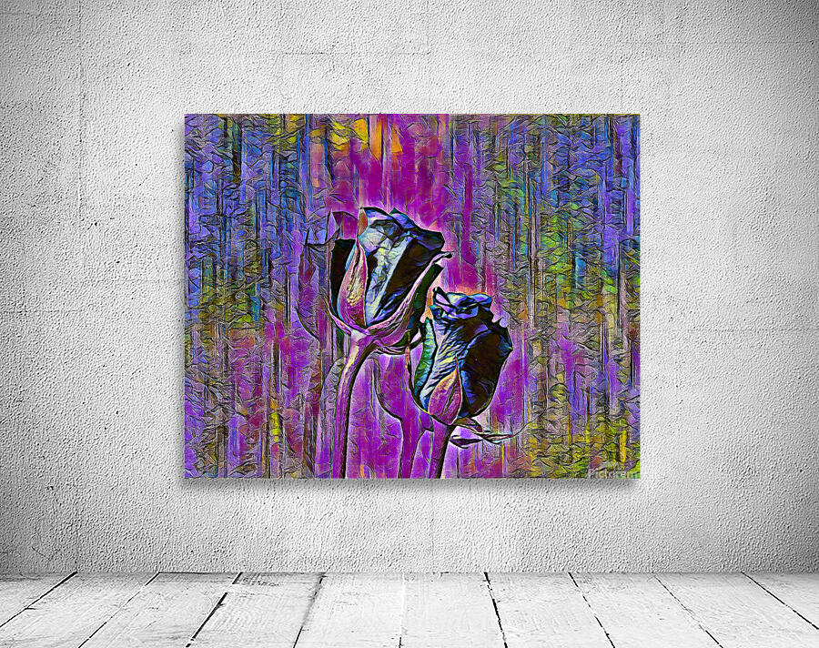 Arte 150 Roses Flowers pastel-paint-style Wall Preview