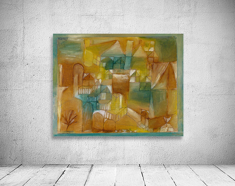 Facade Brown Green 1919 Paul Klee German 1879 Wall Preview