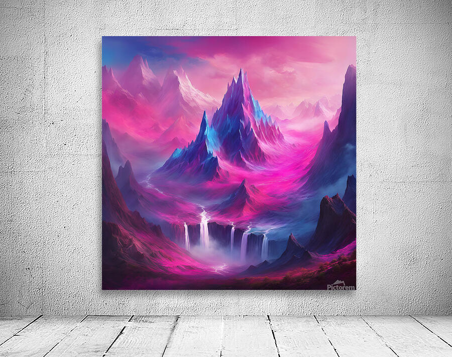  Surreal Mountain Range  Picture a surreal mount Wall Preview