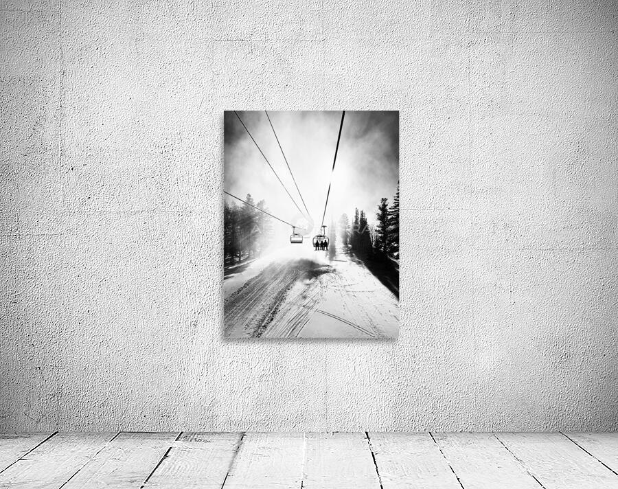 Chairlift Morning Mist  Wall Preview