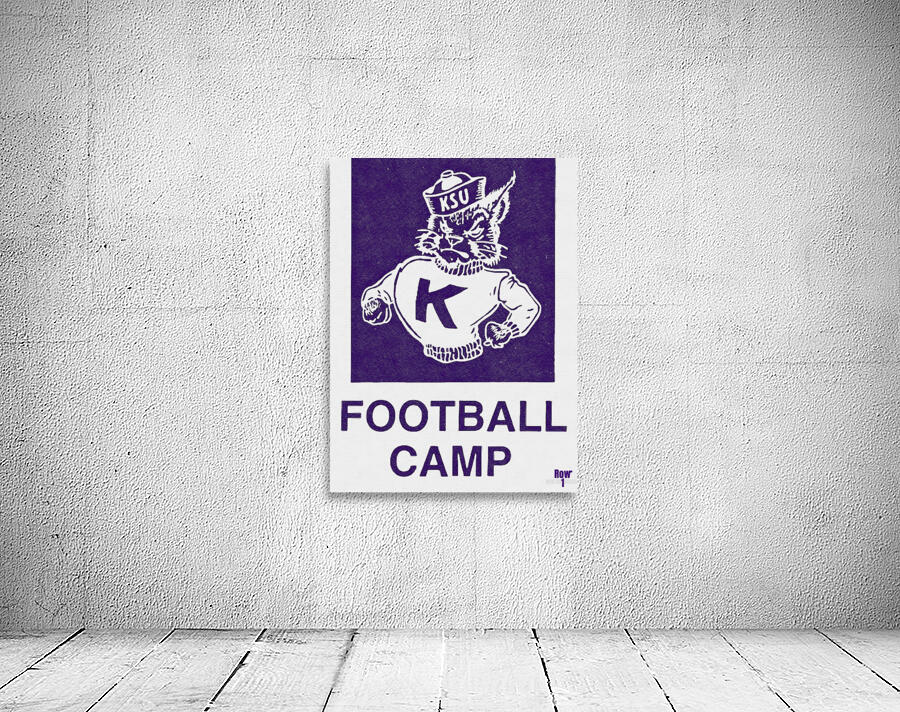 1970s ksu wildcat football camp art  Wall Preview