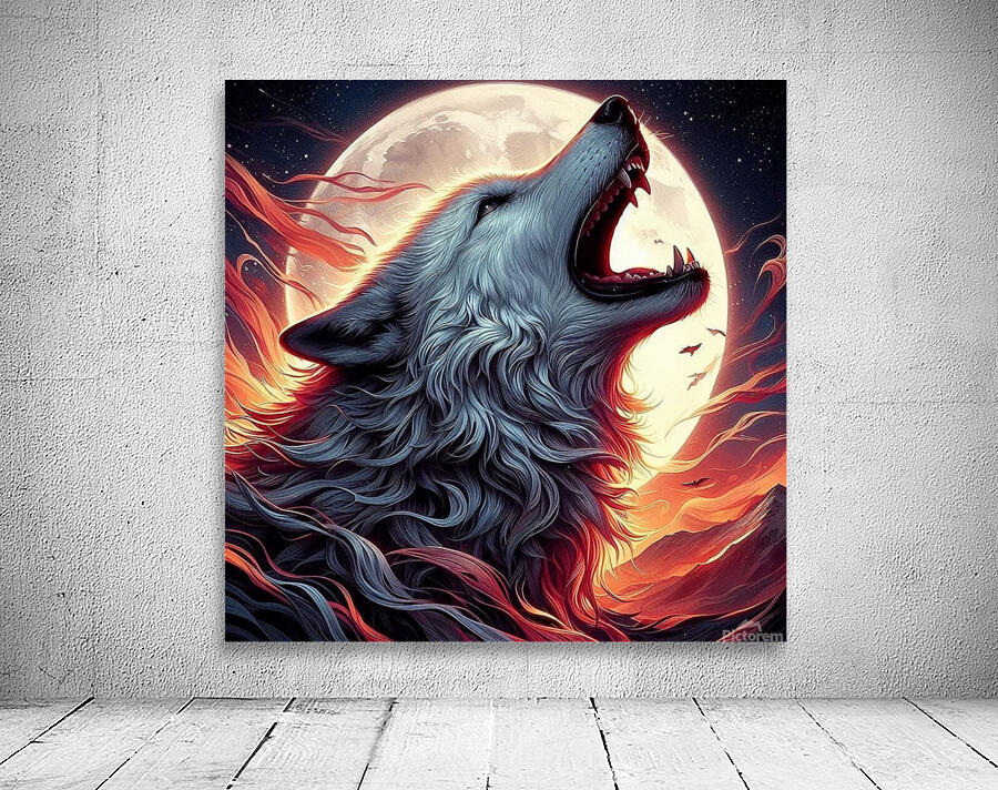 Howling Wolf3 Wall Preview