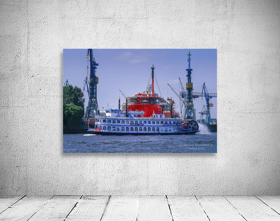 Port of Hamburg Boats Wall Preview