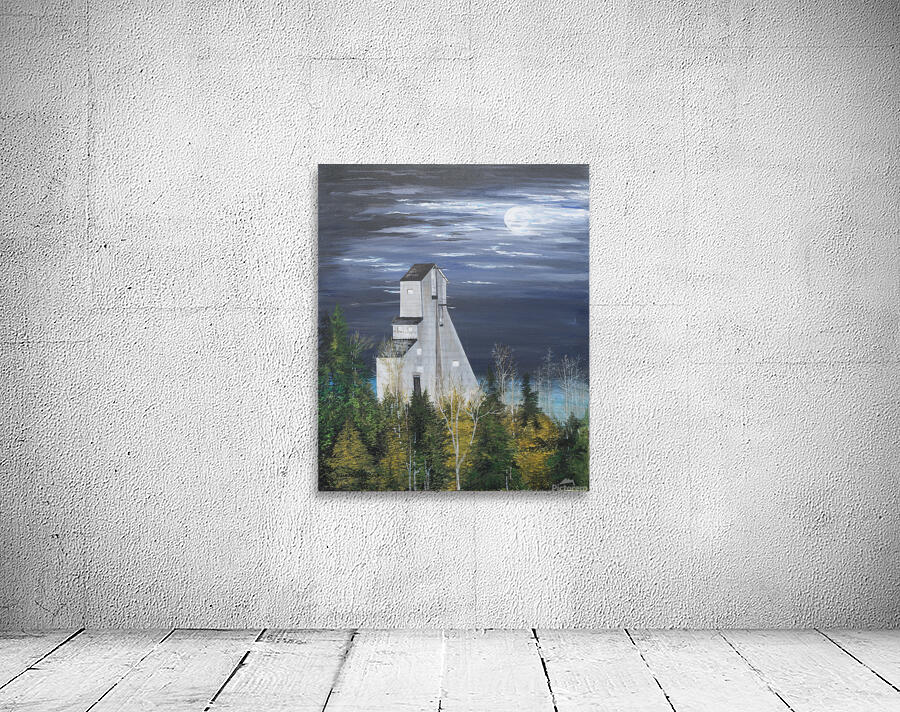 Iconic Canadian Headframe Painting Wall Preview