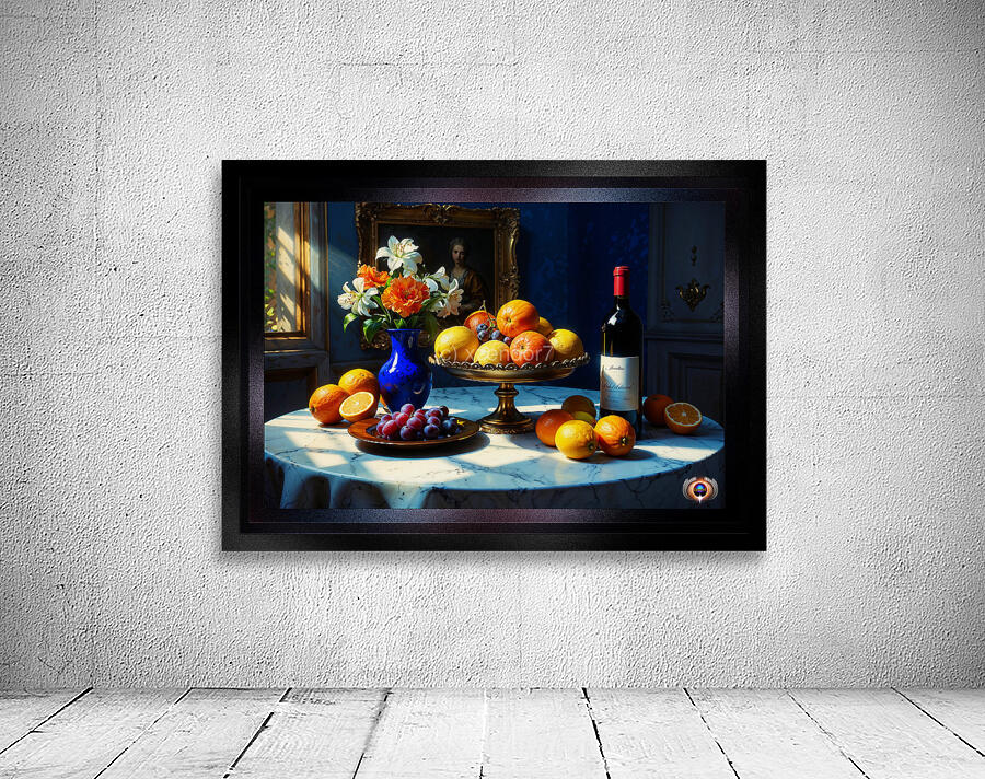 Still Life Of Fruits and Flowers At Dawn Captivating AI Concept Art by Xzendor7 by xzendor7