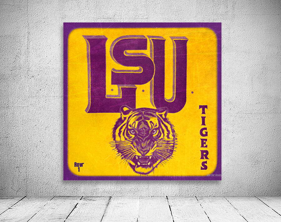 throwback lsu tigers mascot art Wall Preview