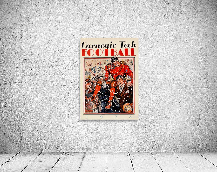 1928 Carnegie Tech Football Program Art Wall Preview
