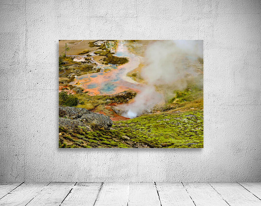 Yellowstone Hot Springs Fumaroles Wall Preview