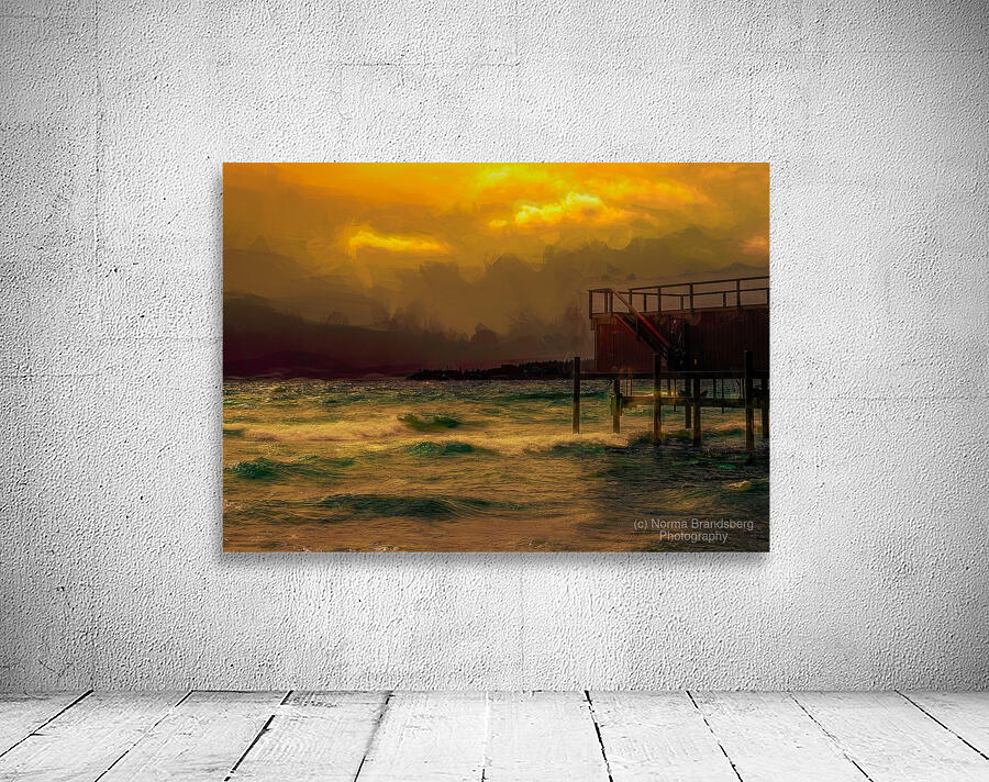 Lake Tahoe Sunset Storms Are Here Wall Preview