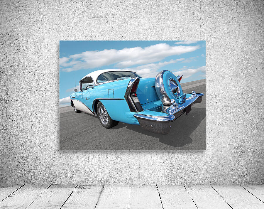 Blue Buick Special 1956 by Gill Billington Wall Art