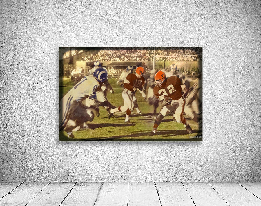 Jim Brown Cleveland Browns Viewfinder Art Wall Preview