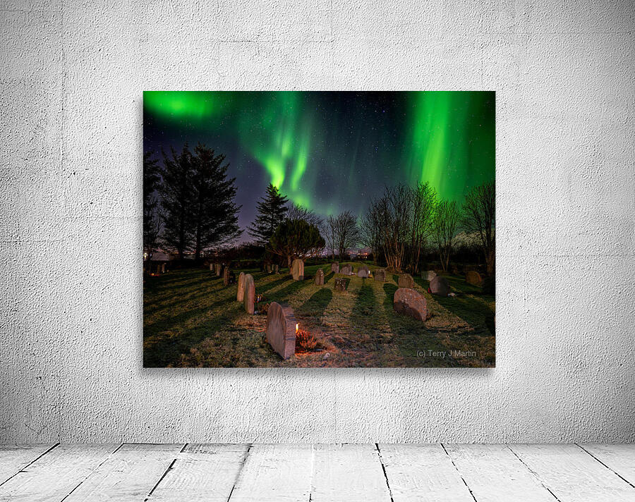 Northern Lights near Leknes 4 by Terry J Martin