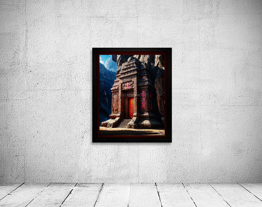 The Old Temple Of The Amalgites Within The Seven Magic Mountains Mesmerizing AI Concept Art by Xzendor7 by xzendor7