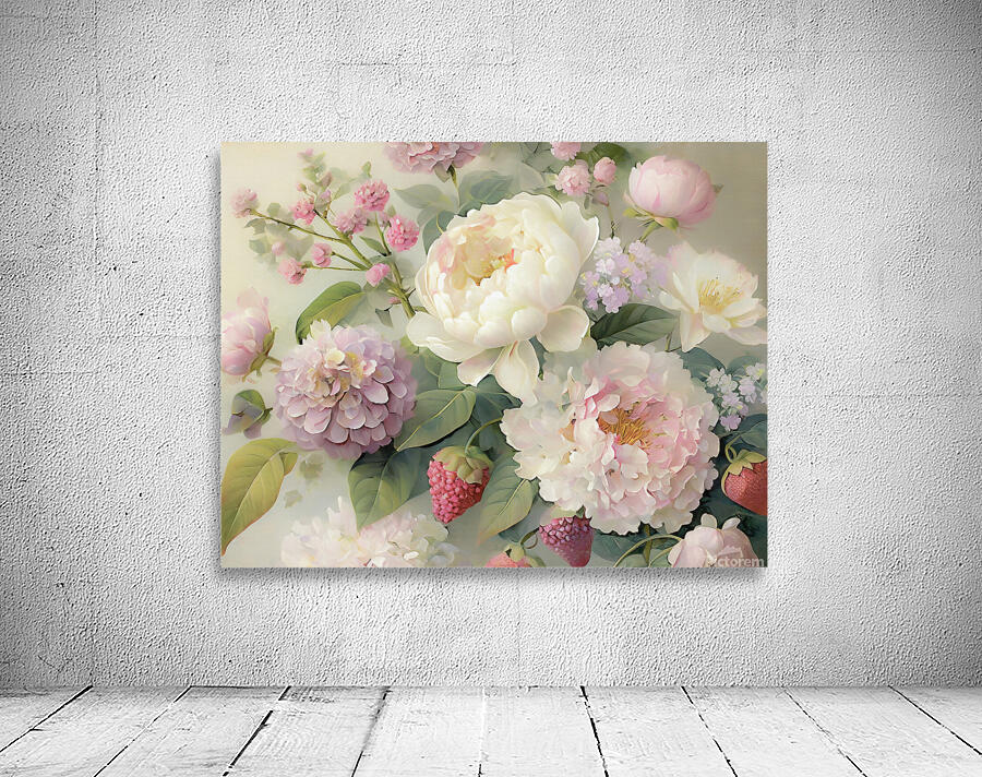 Soft Flower Bouquet Aperçu sur mur