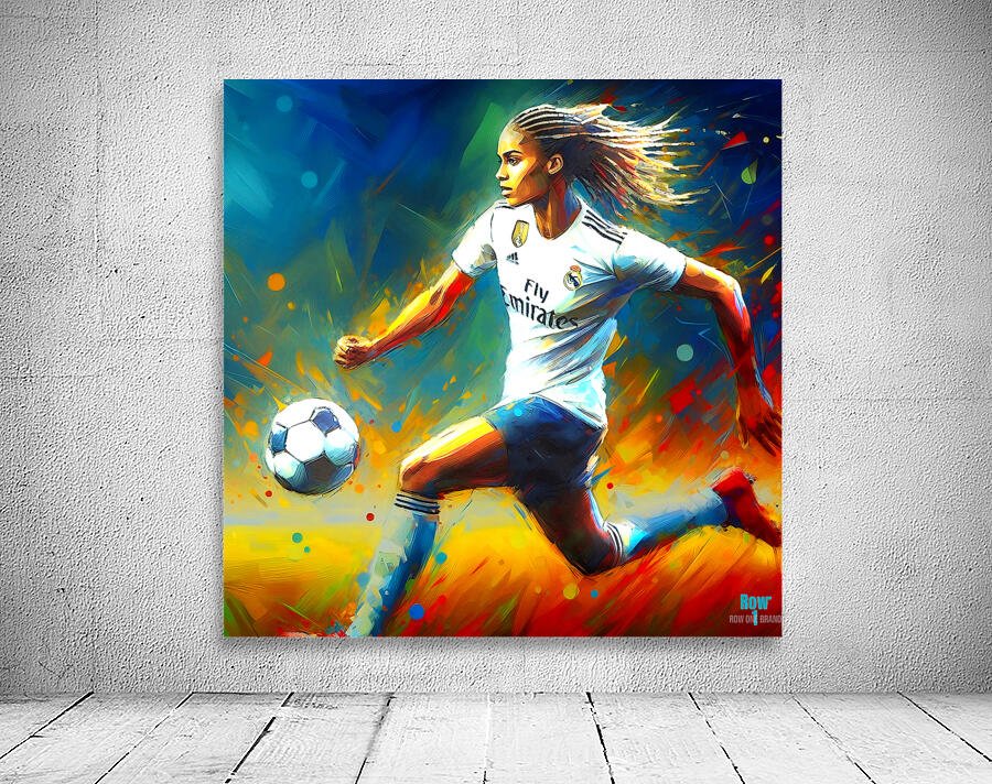 Real Madrid Womens Soccer Art Wall Preview