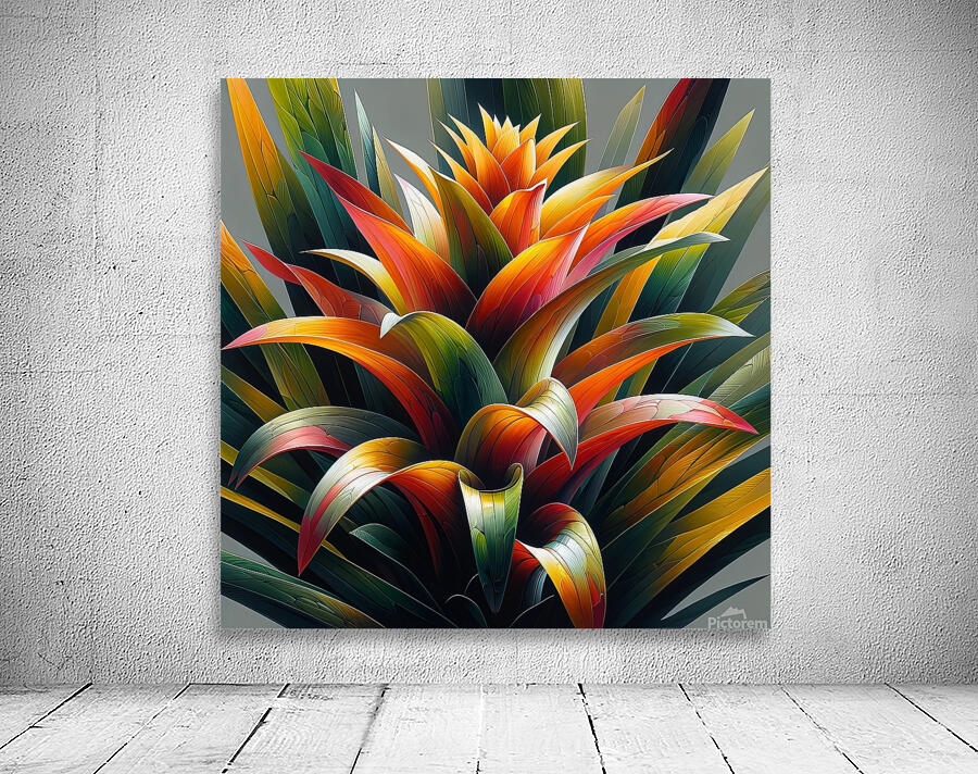 ai artist debra amerson plant artistry orange guz by Debra Amerson