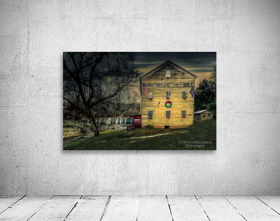 Amherst County Virginia Mill at Christmas Wall Preview