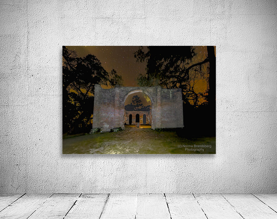 Old Sheldon Church Under the Stars Wall Preview