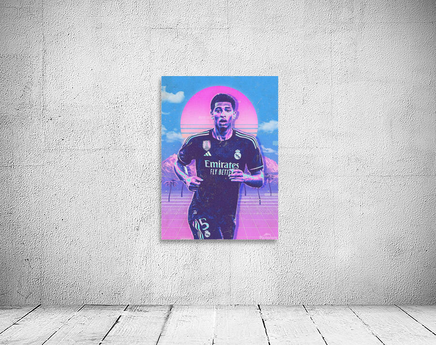 Retro Jude Bellingham Poster Wall Preview