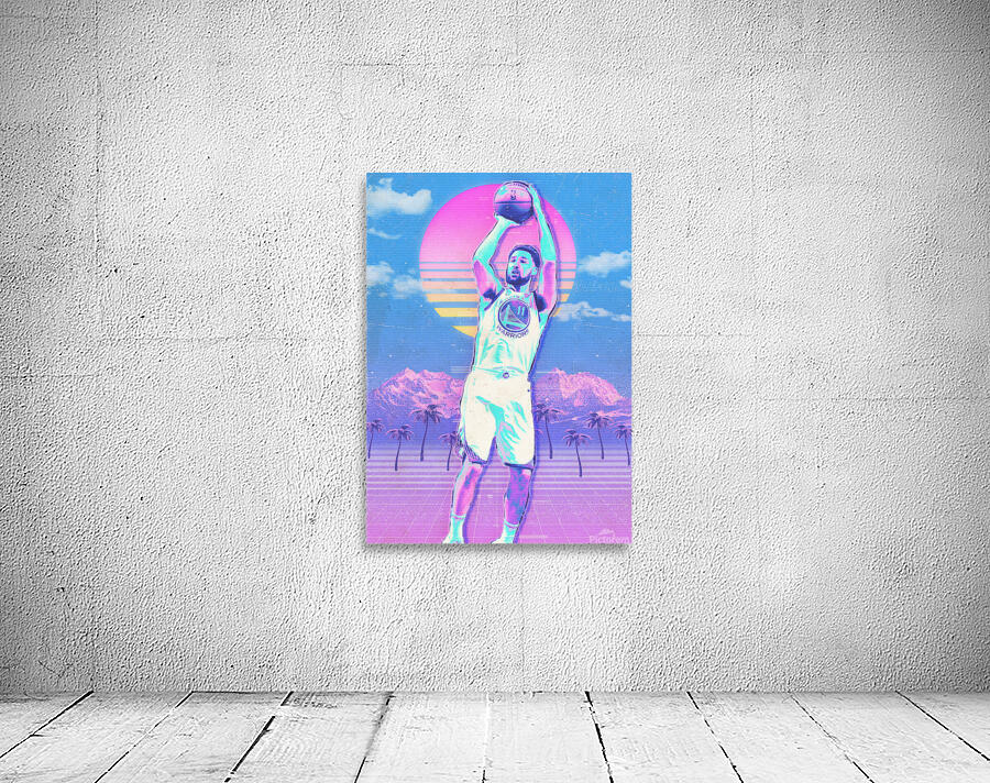 Klay Thompson Retro Poster Wall Preview