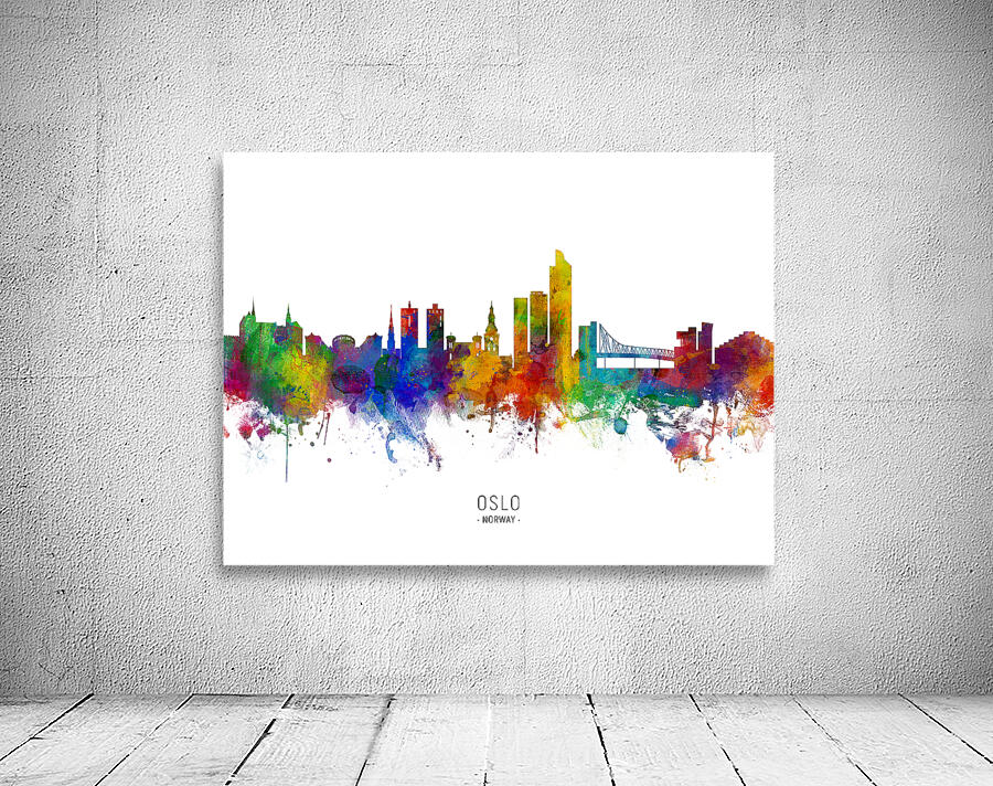 Oslo Norway Skyline Wall Preview