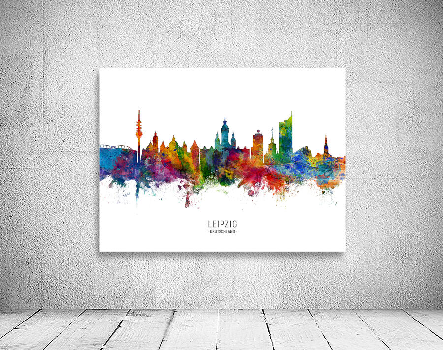 Leipzig Germany Skyline Wall Preview