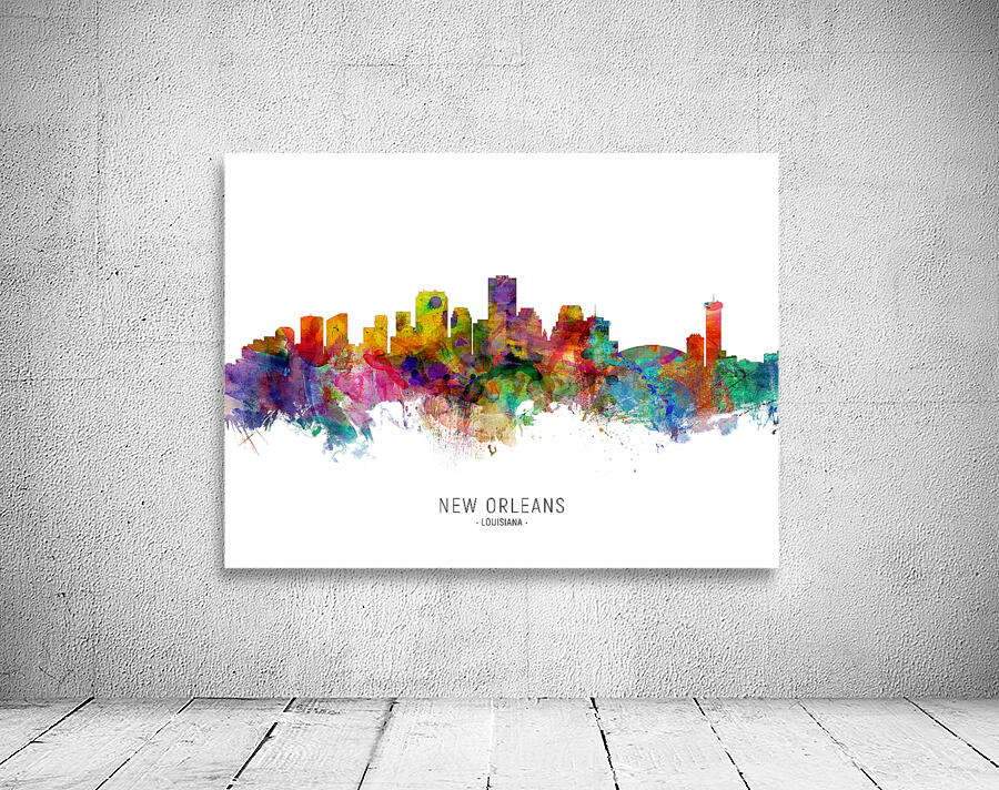 New Orleans Louisiana Skyline Wall Preview