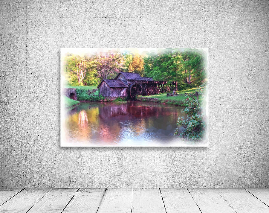 Painterly Mabry Mill Wall Preview