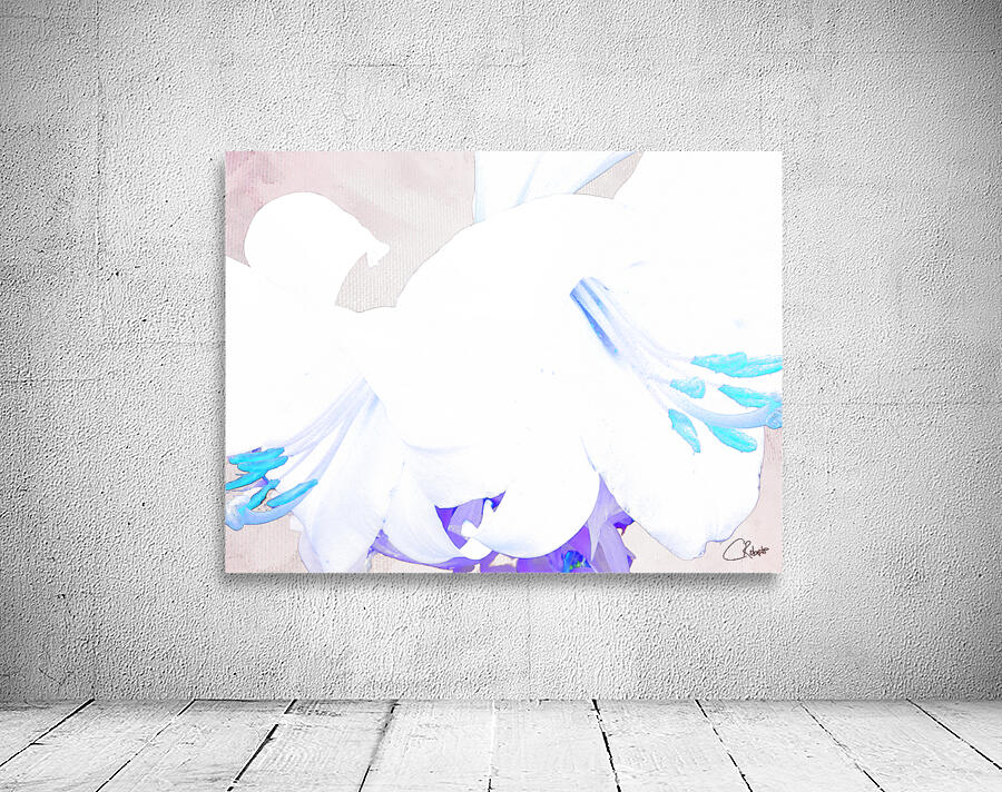Abstract Pale Lilies Wall Preview