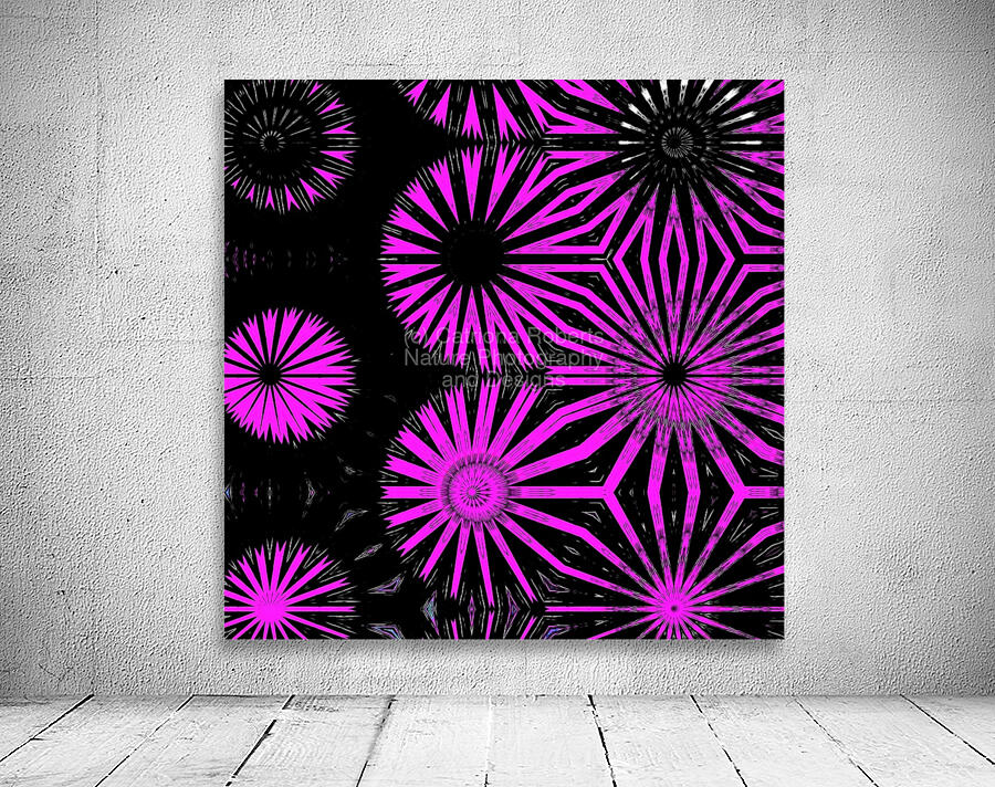 Abstract Dramatic Circular Forms Wall Preview