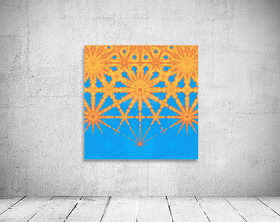 Abstract Tango and Turquoise Wall Preview