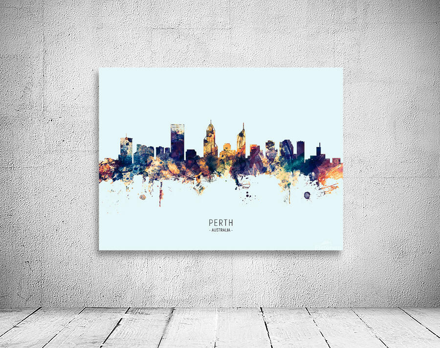 Perth Australia Skyline Wall Preview