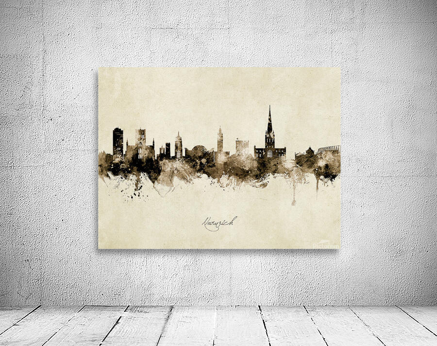 Norwich England Skyline Wall Preview