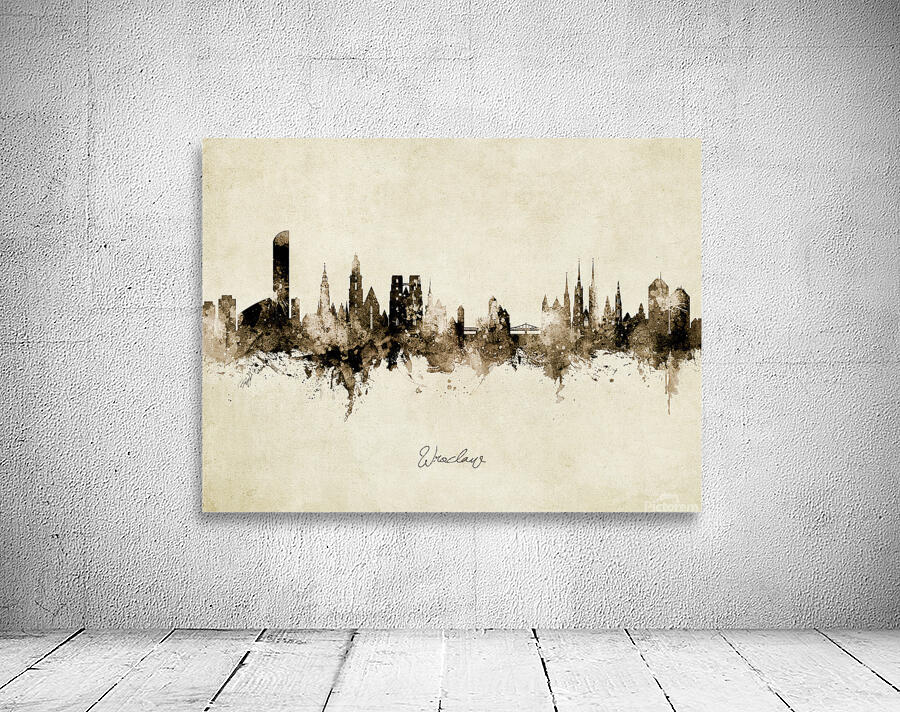 Wroclaw Poland Skyline Wall Preview