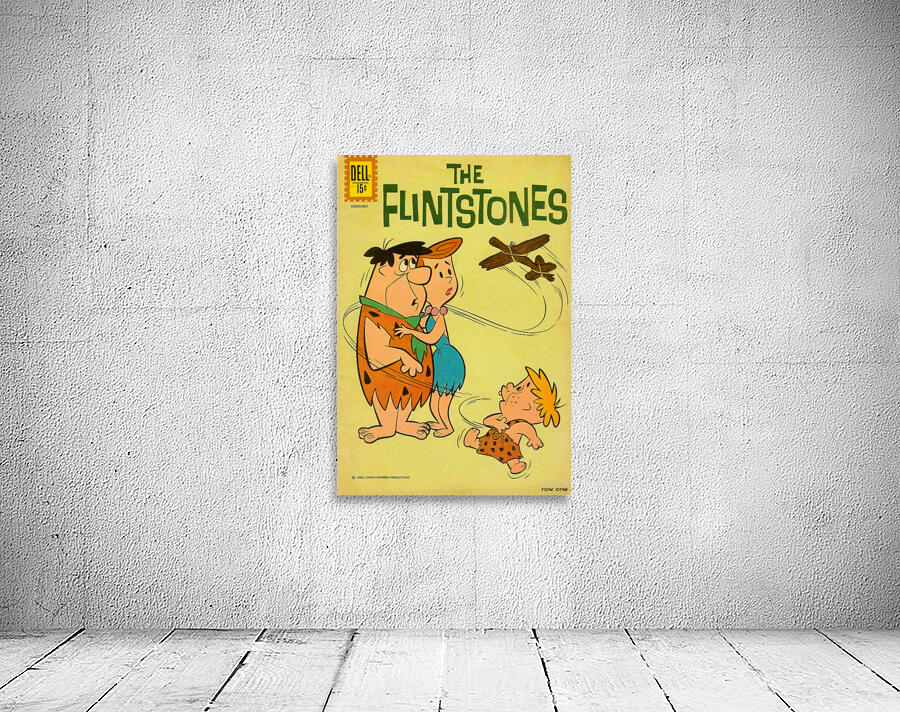 1961 The Flintstones Comic Book Cover Art Wall Preview