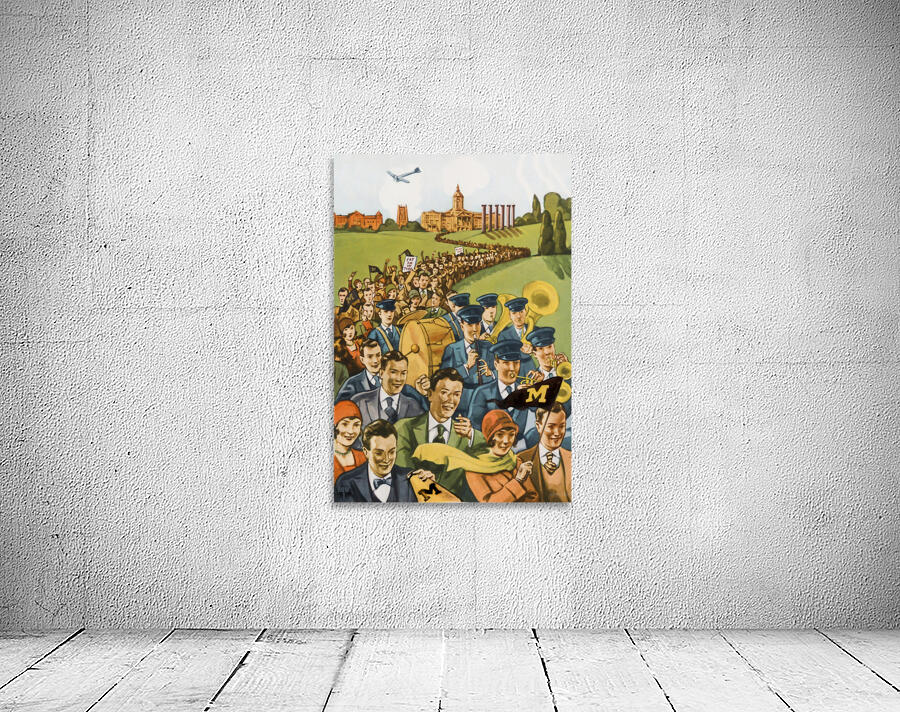 Vintage Missouri Football Gameday in Columbia Wall Preview