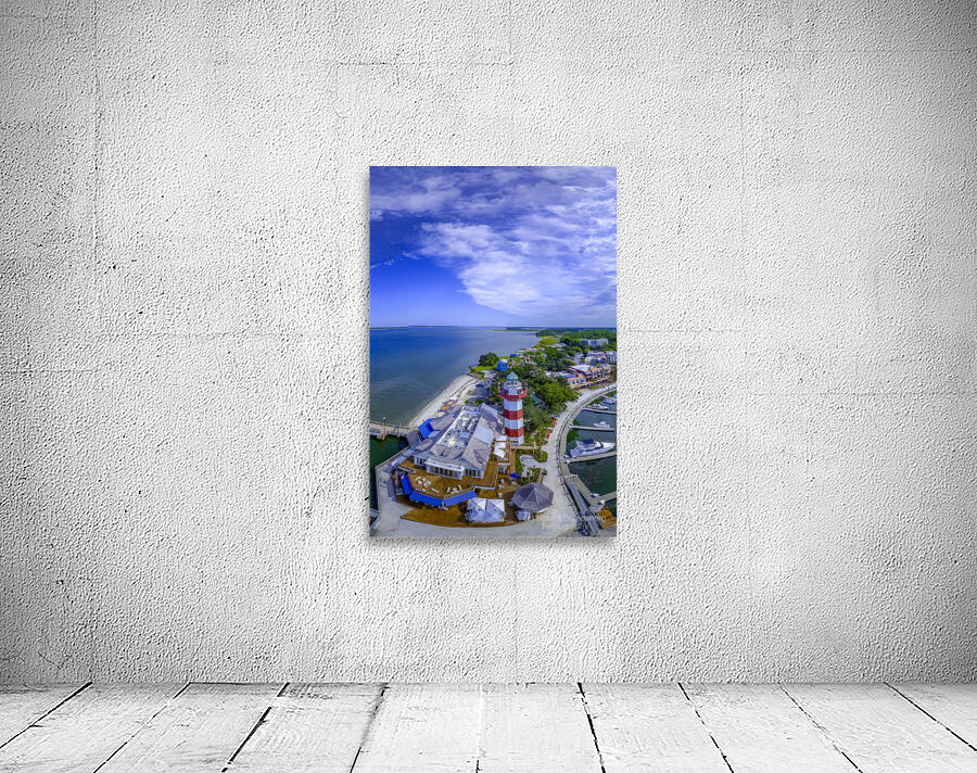 Aerial Hilton Head Lighthouse Vertical Wall Preview