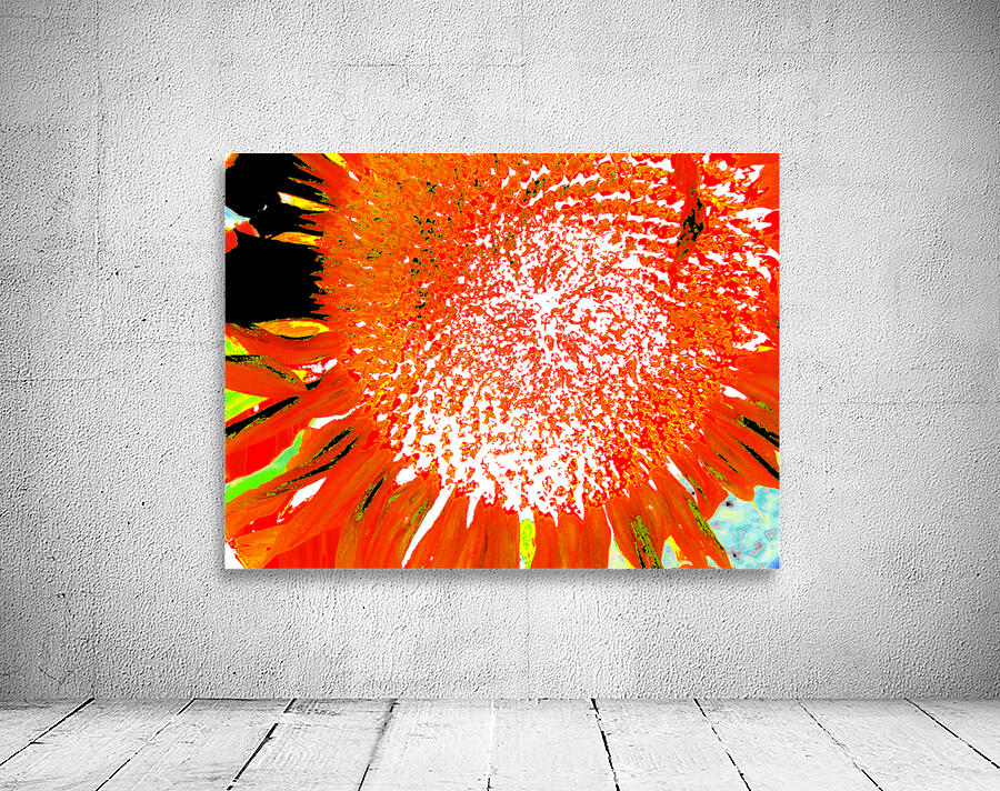Abstract Vibrant Sunflower  Wall Preview