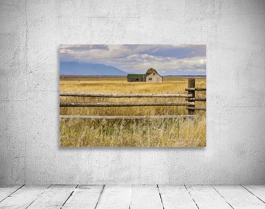 Lonely Moulton Mormon Row Prairie Dwelling Wall Preview