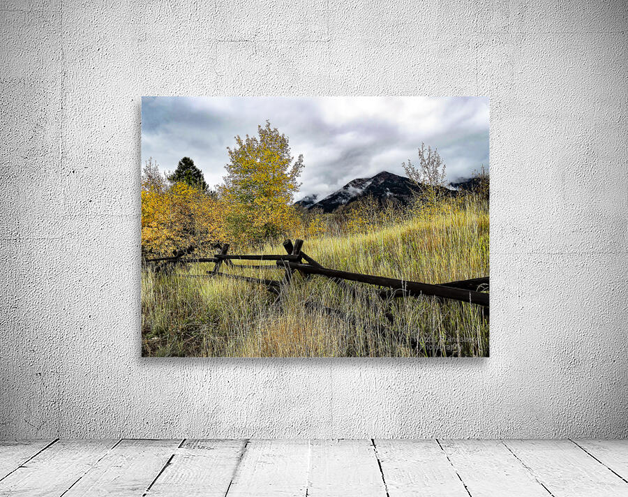 Autumn Rustic Teton Ranch Fence Wall Preview