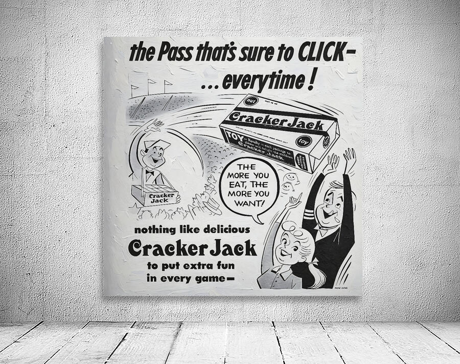 vintage cracker jack ad Wall Preview