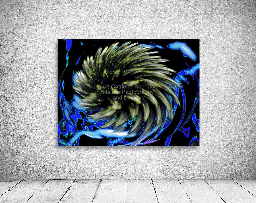 Coolest Abstract Swirling Woodland Flower  Wall Preview