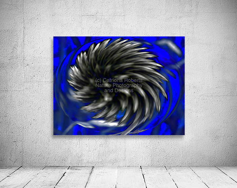 More Abstract Swirling Woodland Flower  Wall Preview