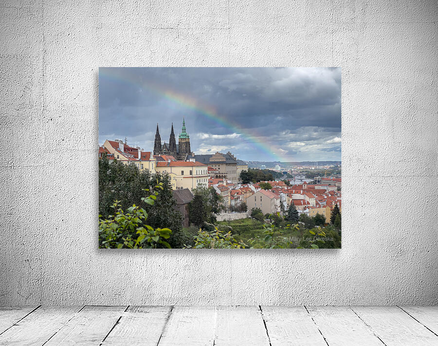 Rainbow over Praha Czech Republic Wall Preview