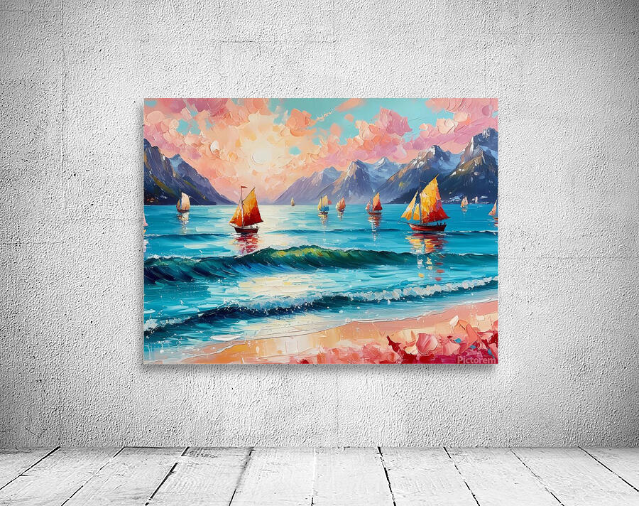   the Sea boats - Mountain Wall Preview