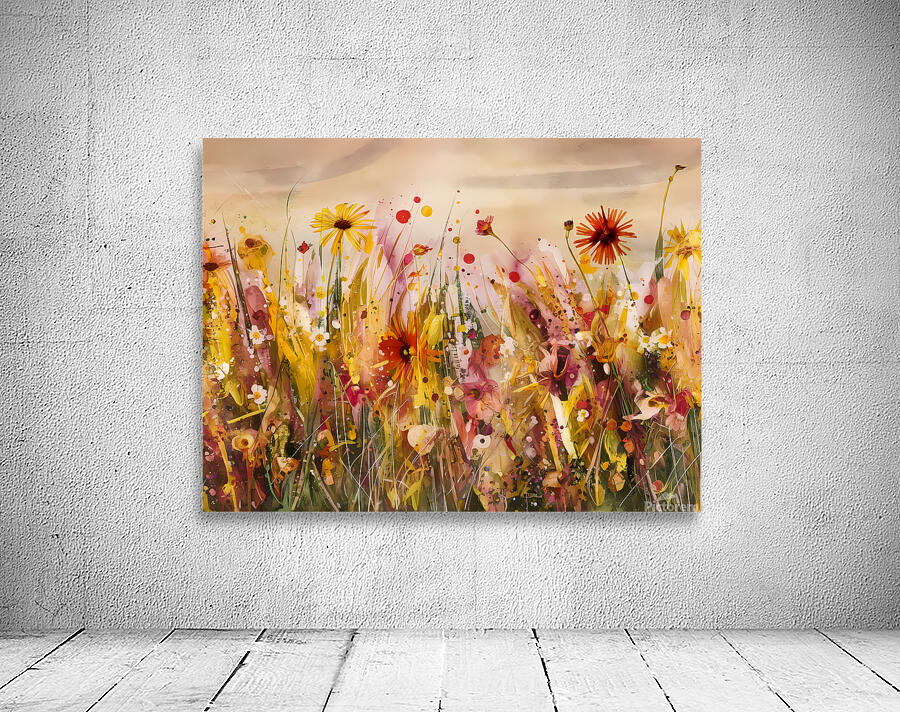 The colorful flowers - oil painting Wall Preview