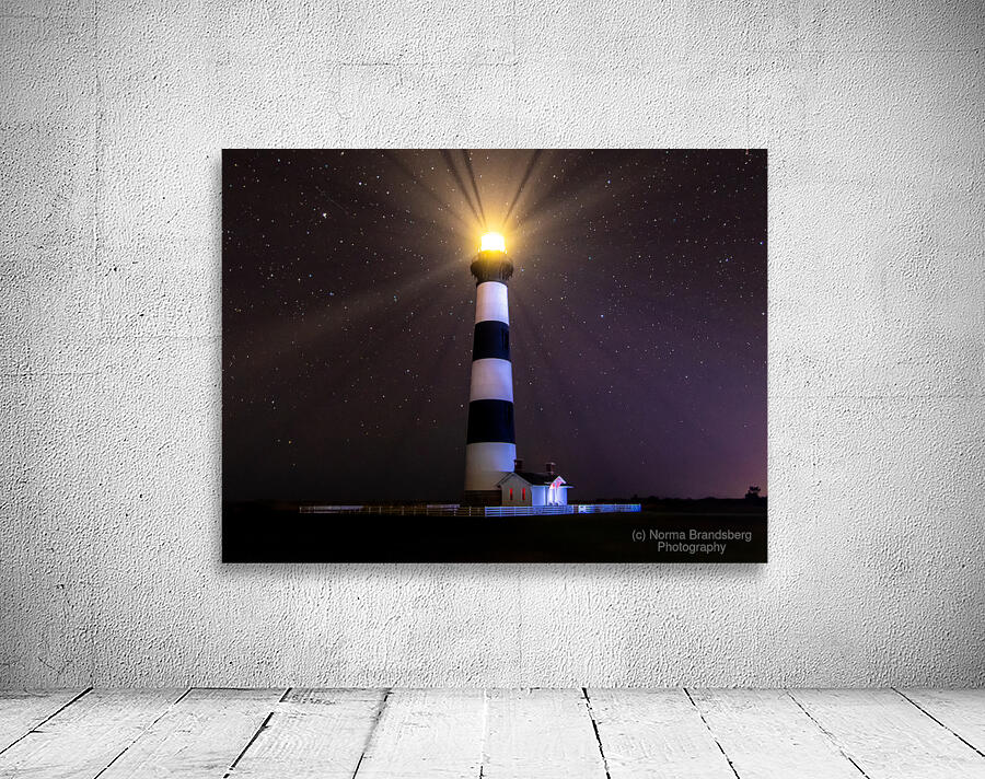 Bodie Lighthouse Stars at Night Wall Preview